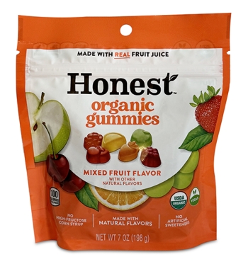 bag of Honest organic gummies