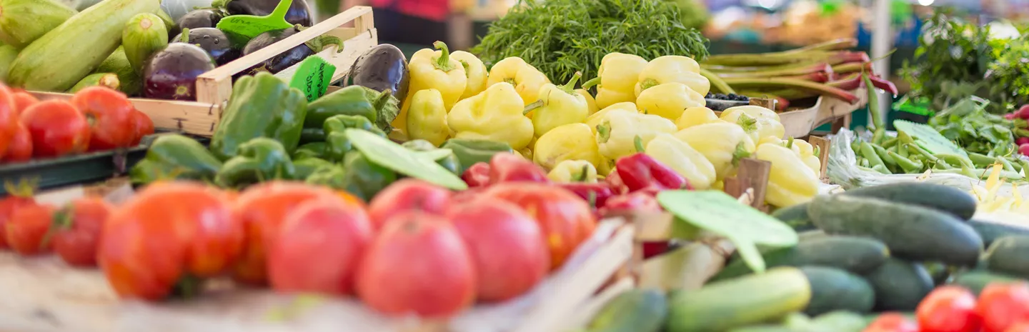 vegetables in the market