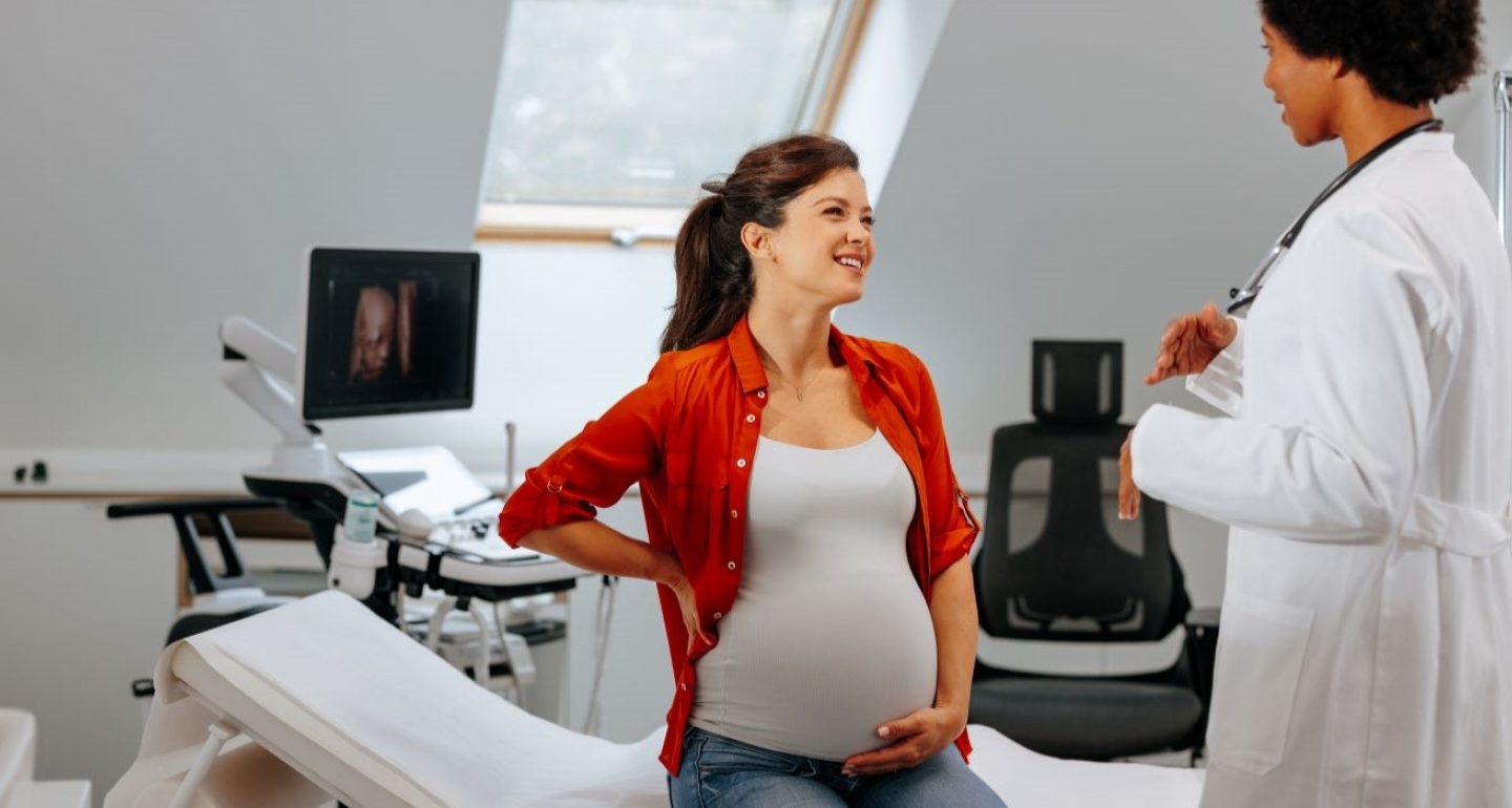 A pregnant woman visits the doctor