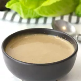 sesame dressing in a bowl