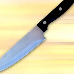 image of a sharp kitchen knife