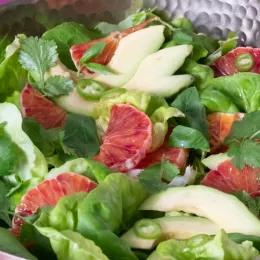 blood orange and avocado salad