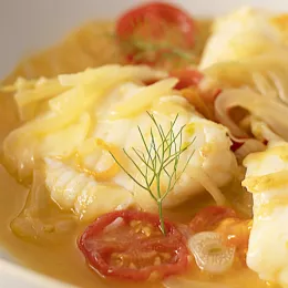 poached provencal white fish