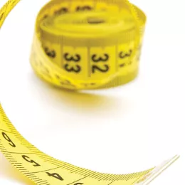 measuring tape wrapped up