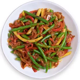 basque country beans on plate