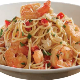 shrimp scampi in bowl