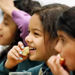 kids eating lunch