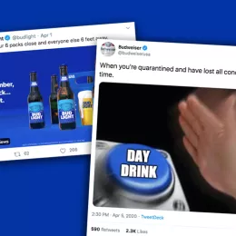 Bud Light and Budweiser tweets