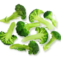 broccoli on white background