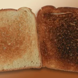 burnt toast