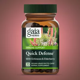 Gaia Herbs Quick Defense with Echinacea and Elderberry