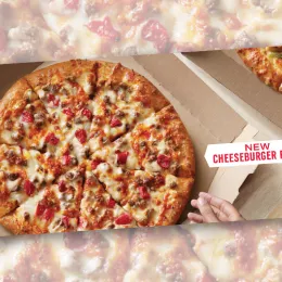 Dominos Cheeseburger Pizza