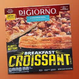 box of DiGiorno breakfast pizza