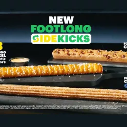 screenshot of the subway footlong sidekicks: cookie, churro and pretzel