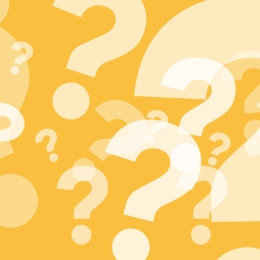 yellow background with lots of question marks