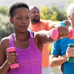 people working out