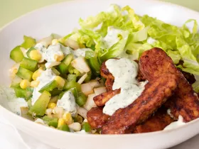 bbq tempeh bowl