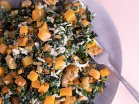 kale and tempeh salad