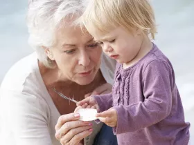 a woman and her granddaughter