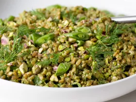 wheat berry snap pea salad