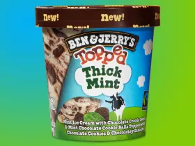 ben & jerry's topped thick mint ice cream