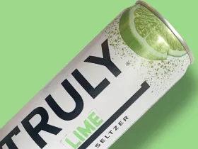 can of Truly in the lime flavor