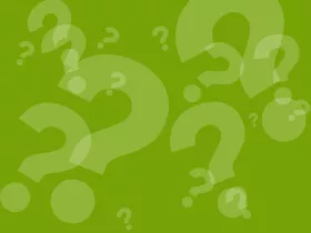 question marks on green background