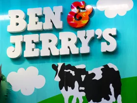 Ben & Jerry's ice cream sign