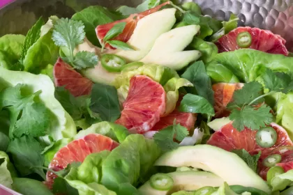 blood orange and avocado salad