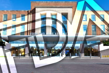 The FDA Headquarters and logo