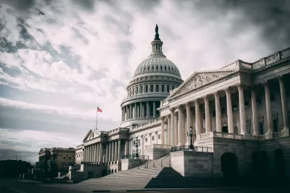 The Capitol Building on a cloudy day