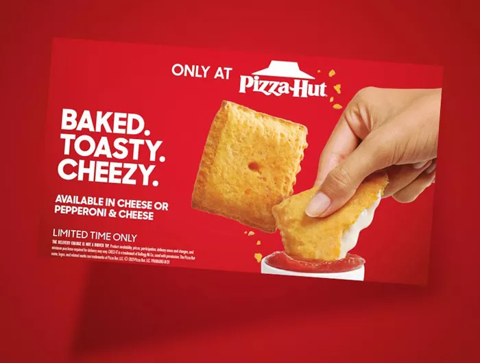 pizza hut cheez-it pizza box