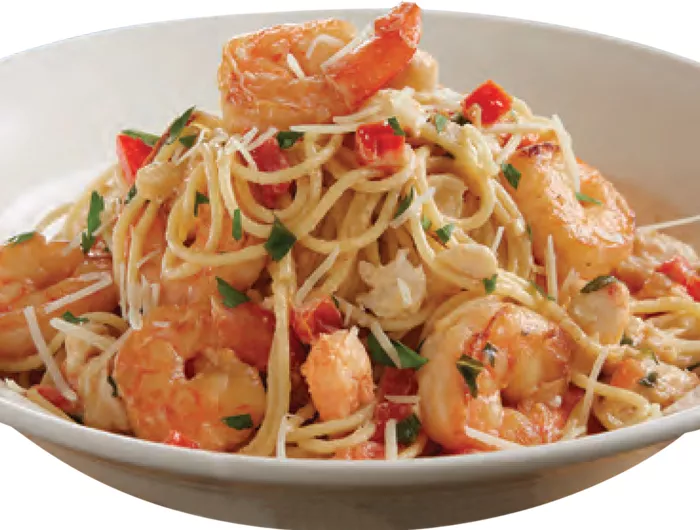 shrimp scampi in bowl