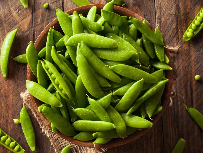 bowl of snap peas