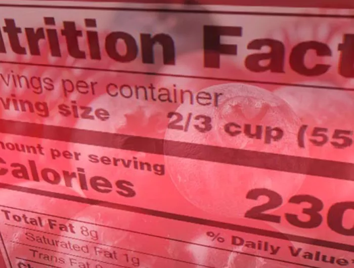 nutrition facts label