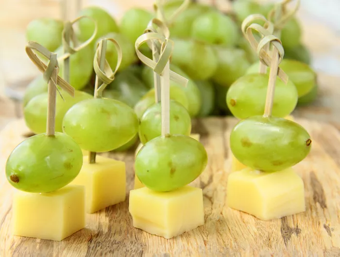 cheese and grapes