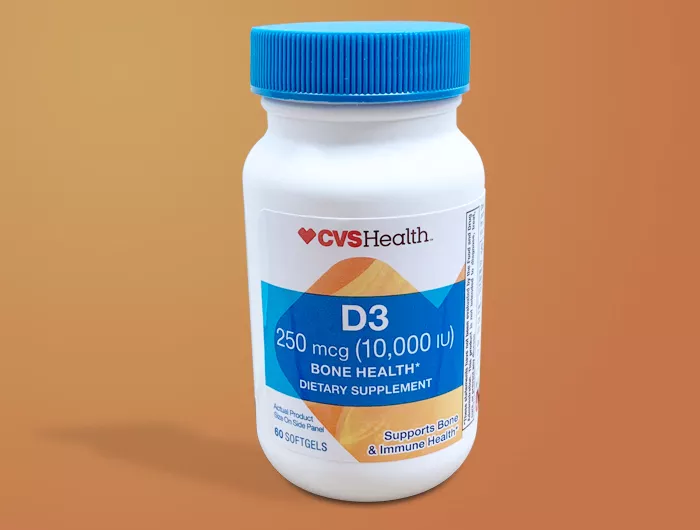 a bottle of vitamin d pills