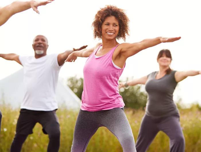 woman exercising