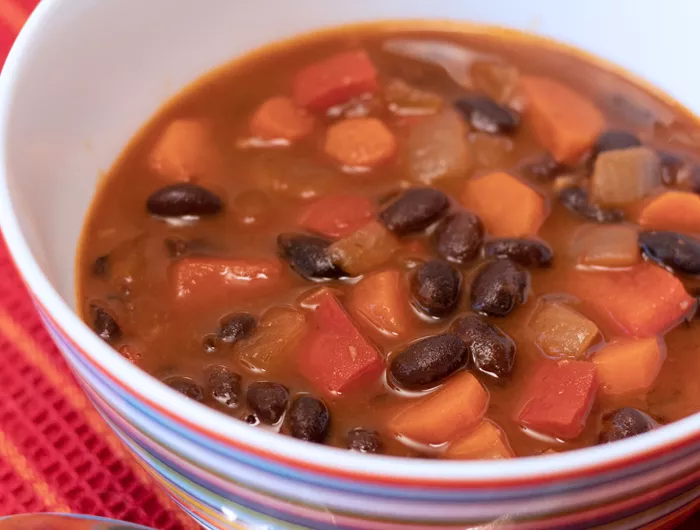 black bean tomato soup