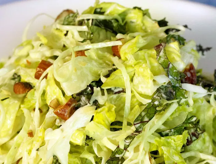 smoked almond Caesar salad