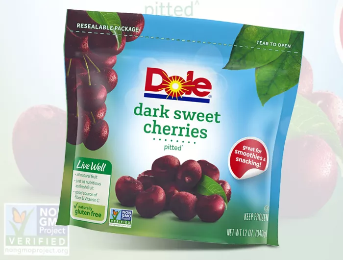 frozen dark sweet cherries