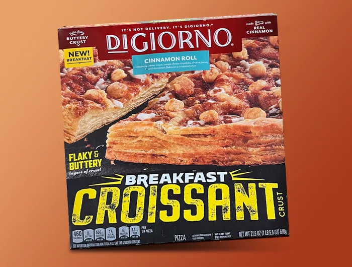 box of DiGiorno breakfast pizza