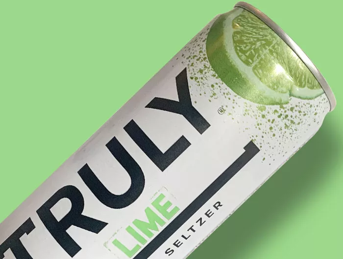 can of Truly in the lime flavor