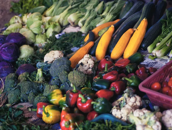 Produce on display for purchase