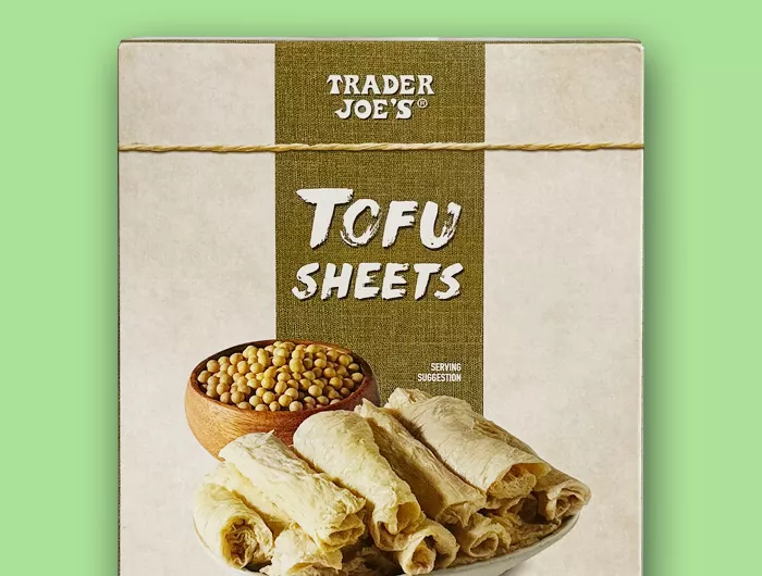 box of Trader Joe's Tofu Sheets