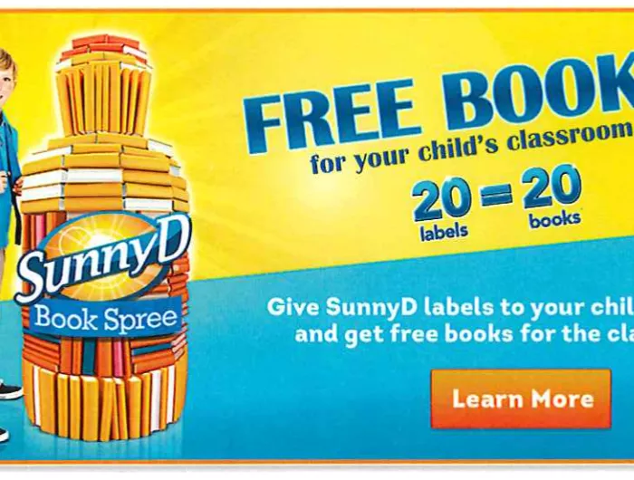 CSPI Letter to Sunny Delight re: "Book Spree" program