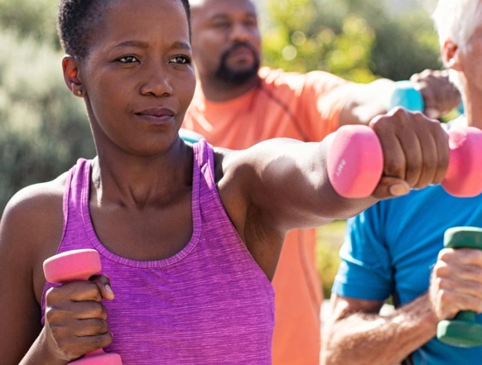 Working out in cheap public