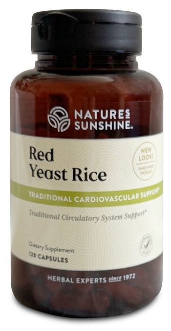 bottle of Nature's Sunshine Red yeast rice