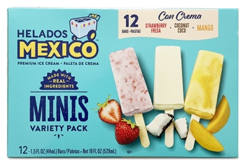 Box of Helados Mexico mini Con Creme bars