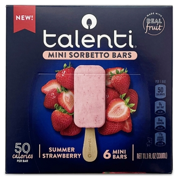 box of Talenti strawberry mini sorbetto bars